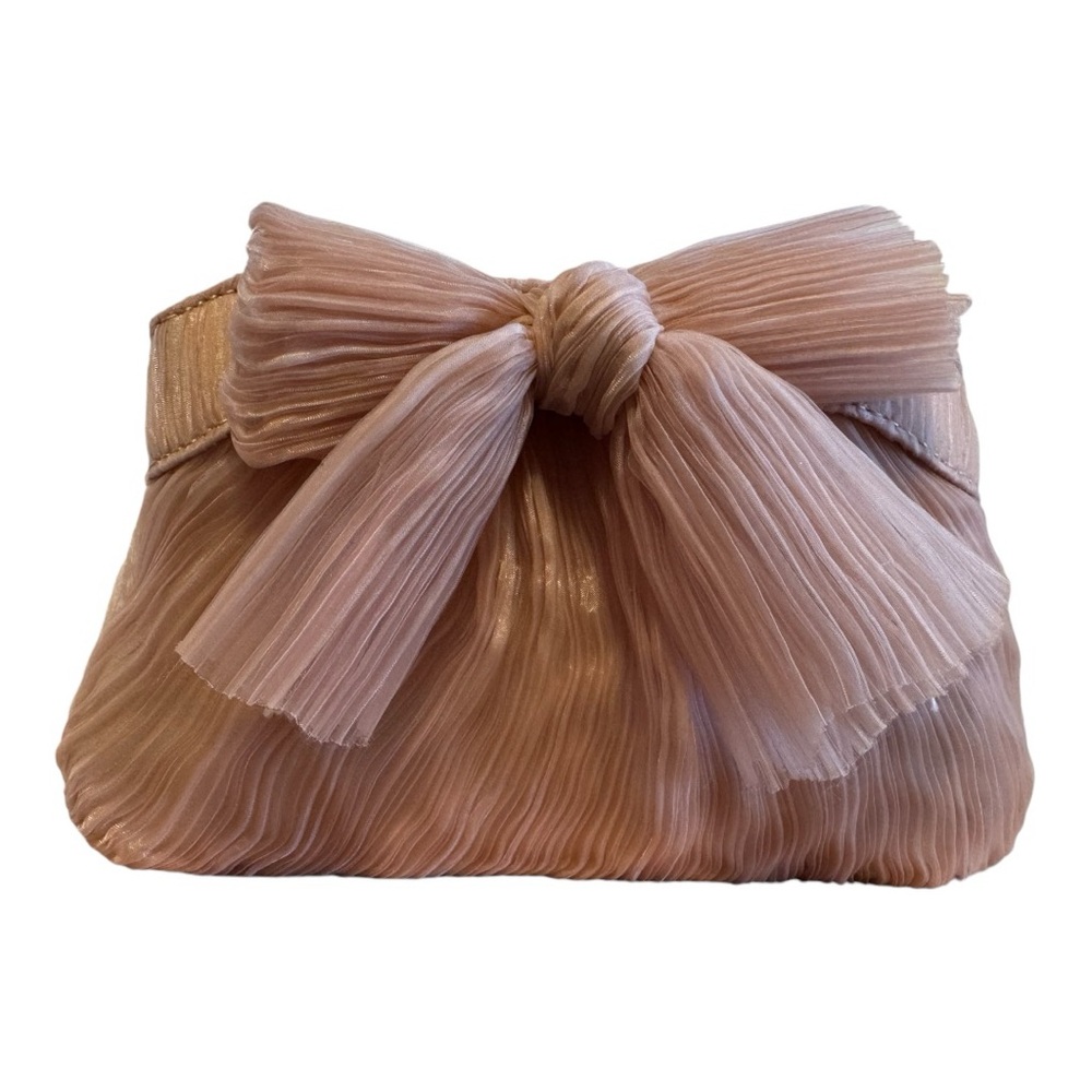 Loeffler Randall, Mini pleated Bow beaty clutch NWOT
